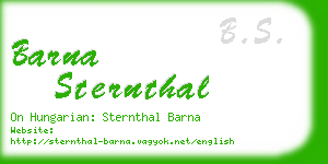 barna sternthal business card